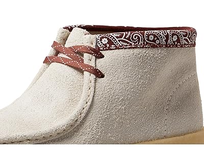 Amazon.com | Clarks Wallabee Cup Boot White Interest 7 D (M